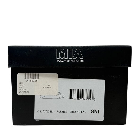 Mia Womens Jasmin Silver EVA Slip-On Sandals With Double Adjustable Straps Sz 8 - Picture 11 of 11